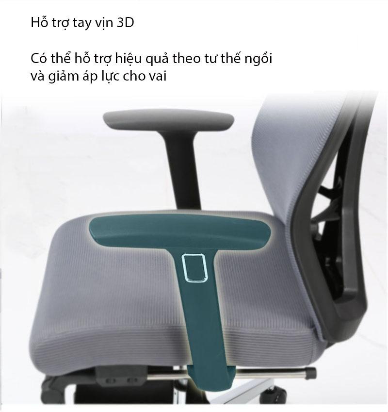 Ghế Ergonomic khung chữ Y tay vịn 3D CY2010 16