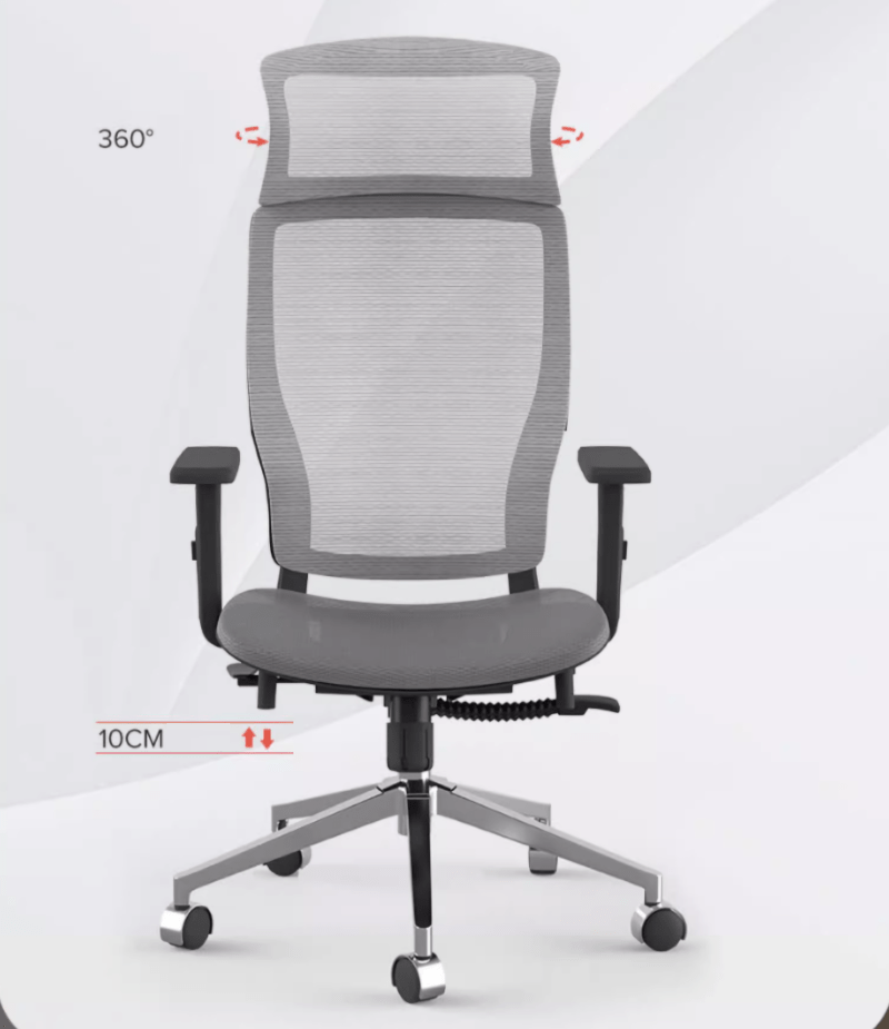 Ghế Ergonomic tựa đầu lớn xoay 360 độ WY7122 12