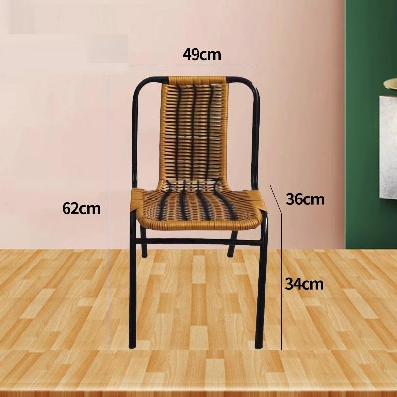 Ghế giả mây đan cafe ngoài trời JG6774 13