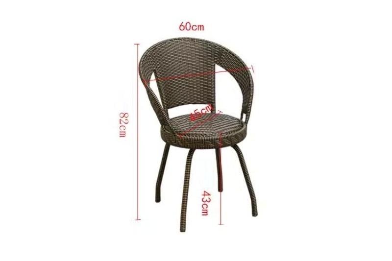 Ghế giả mây đệm xoay 360 độc đáo QH4171 15