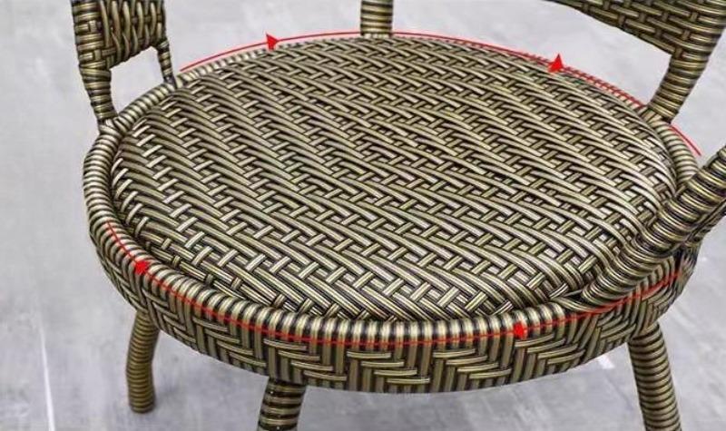 Ghế giả mây đệm xoay 360 độc đáo QH4171 13