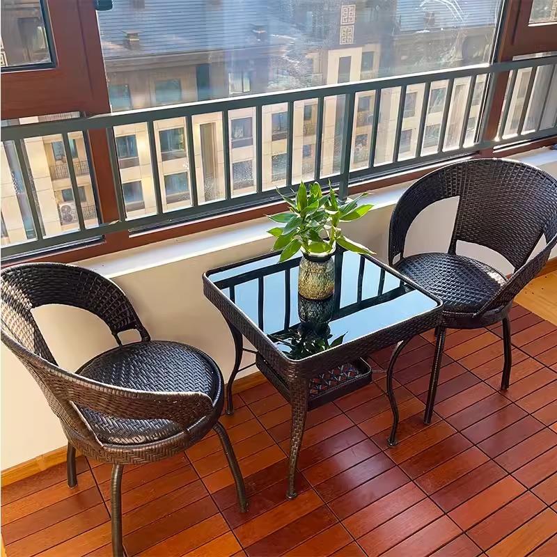 Ghế giả mây đệm xoay 360 độc đáo QH4171 5