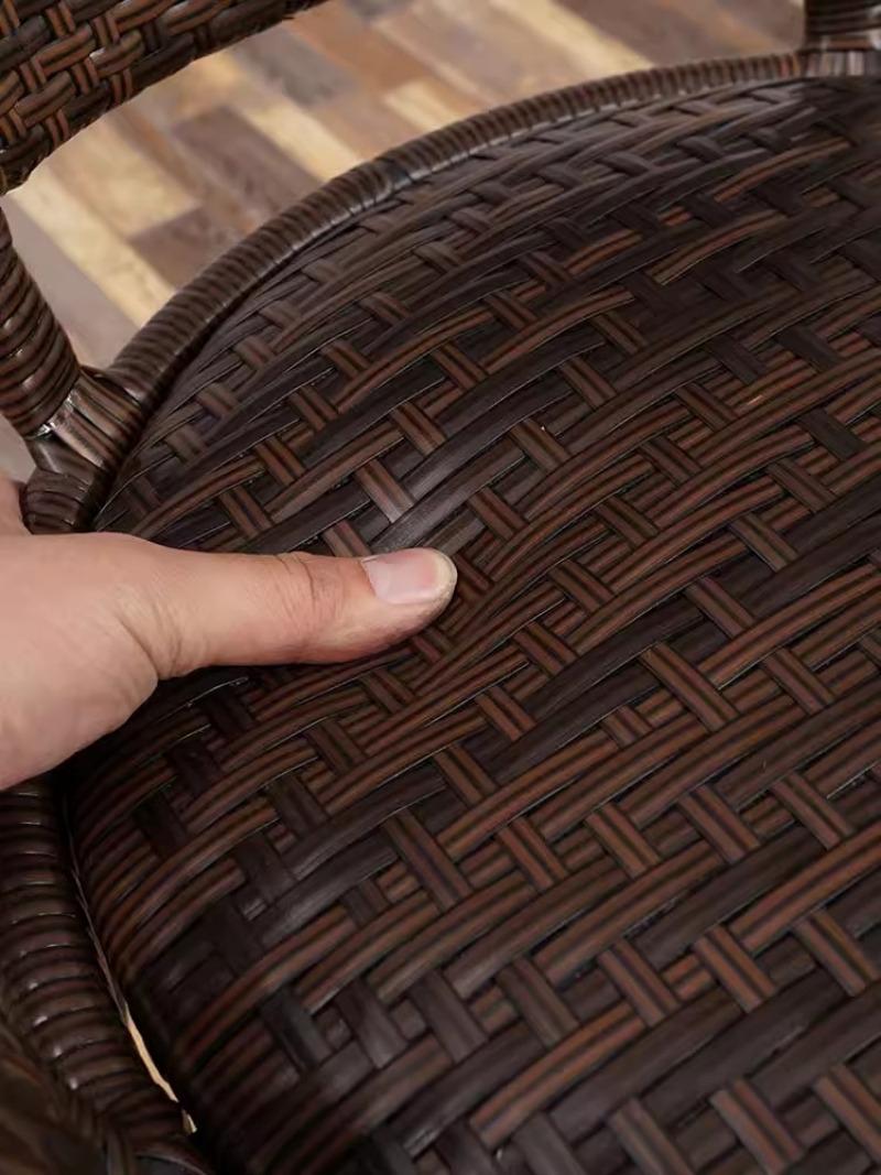 Ghế giả mây đệm xoay 360 độc đáo QH4171 10