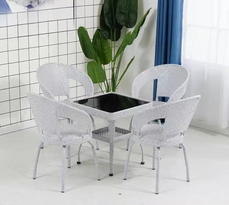 Ghế giả mây đệm xoay 360 độc đáo QH4171 6