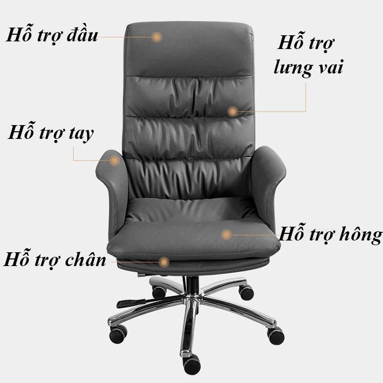 Ghế giám đốc xoay tựa lưng bọc da thú SB6549 8