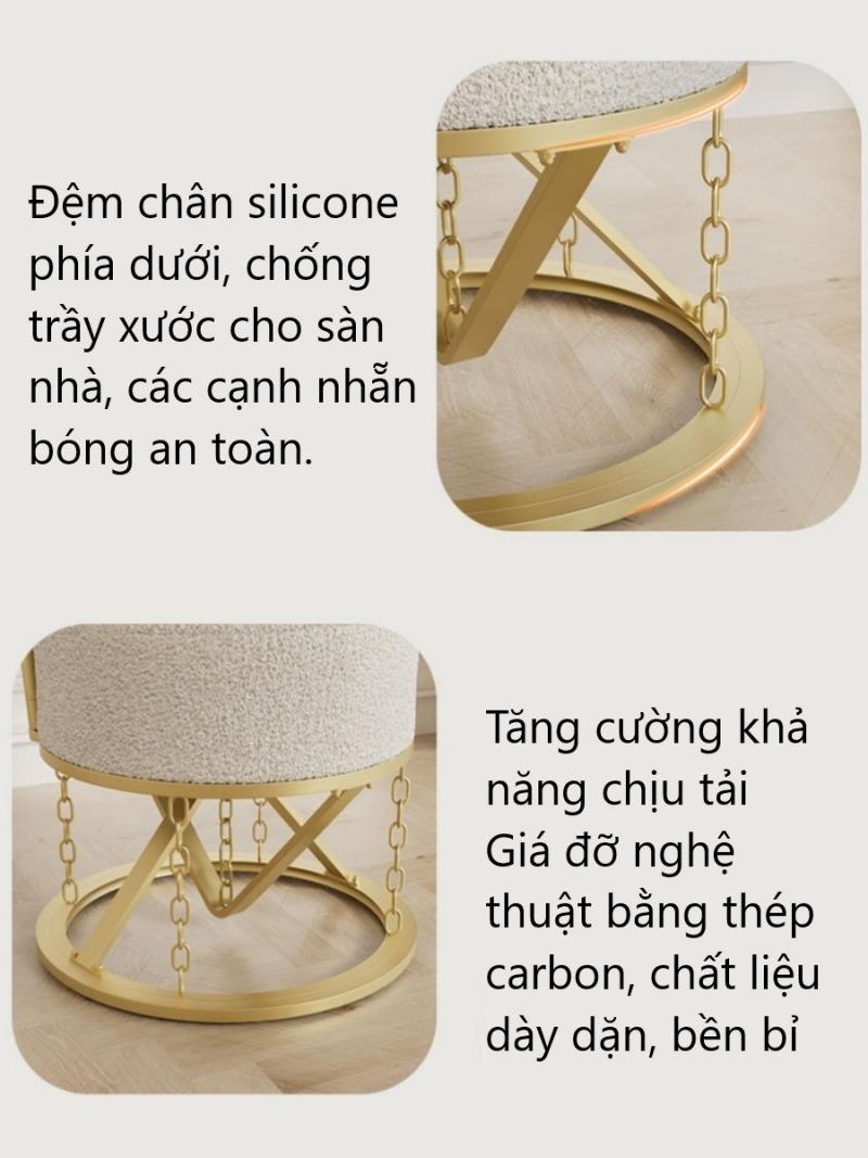 Ghế lông cừu chân xích cân bằng sáng tạo JJT136 12