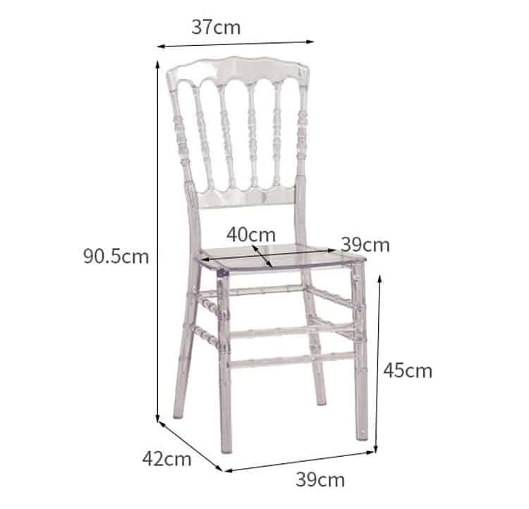 Ghế ăn trong suốt cao cấp Napoleon Chair AC2653 13