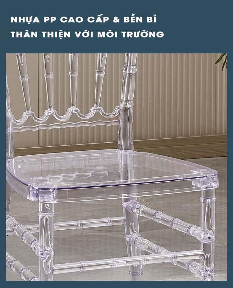 Ghế ăn trong suốt cao cấp Napoleon Chair AC2653 10