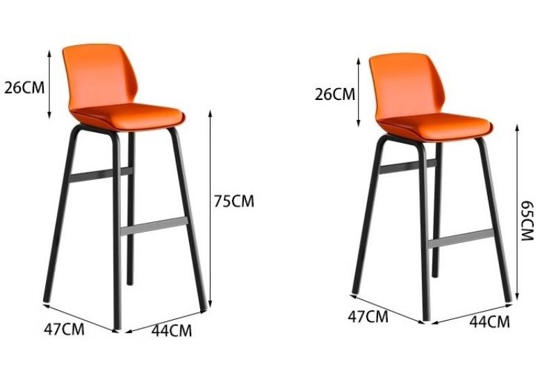 Ghế quầy bar tựa lưng đệm ngồi cao cấp TB375 10 Ghế quầy bar tựa lưng đệm ngồi cao cấp TB375 13