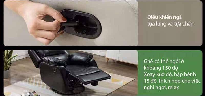 Ghế sofa điện xoay 360 thư giãn nhiều màu RXC001 13