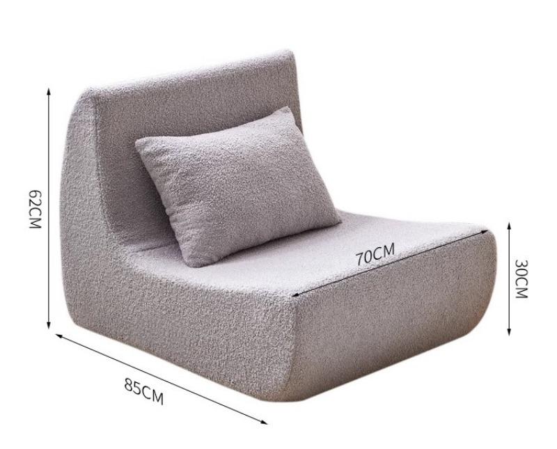 Ghế sofa đơn nghỉ trưa lông cừu sang trọng LXY663 13