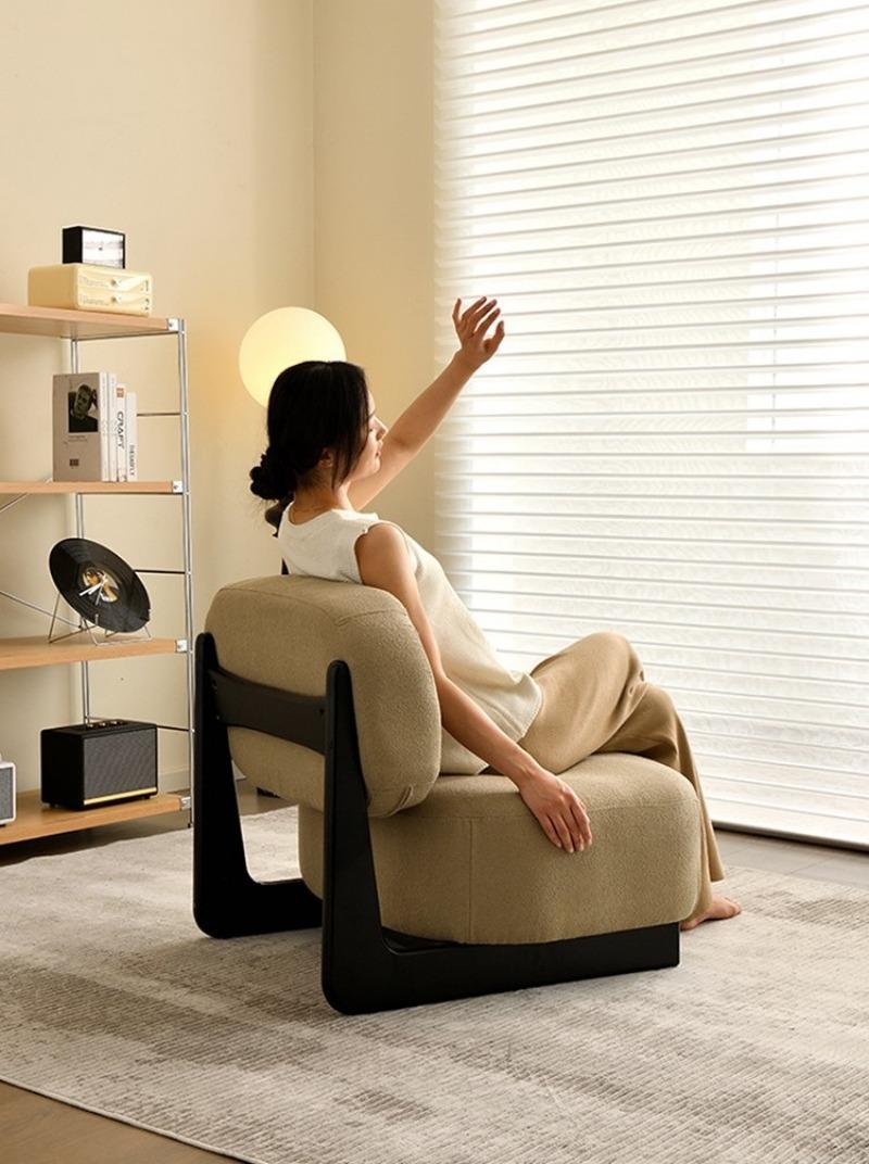 Ghế sofa lười thư giãn khung gỗ tự nhiên FT3478 6