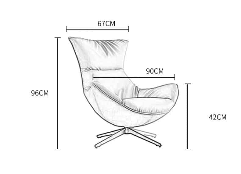 Ghế sofa lười tựa lưng thư giãn đệm da cao cấp FS6832 14