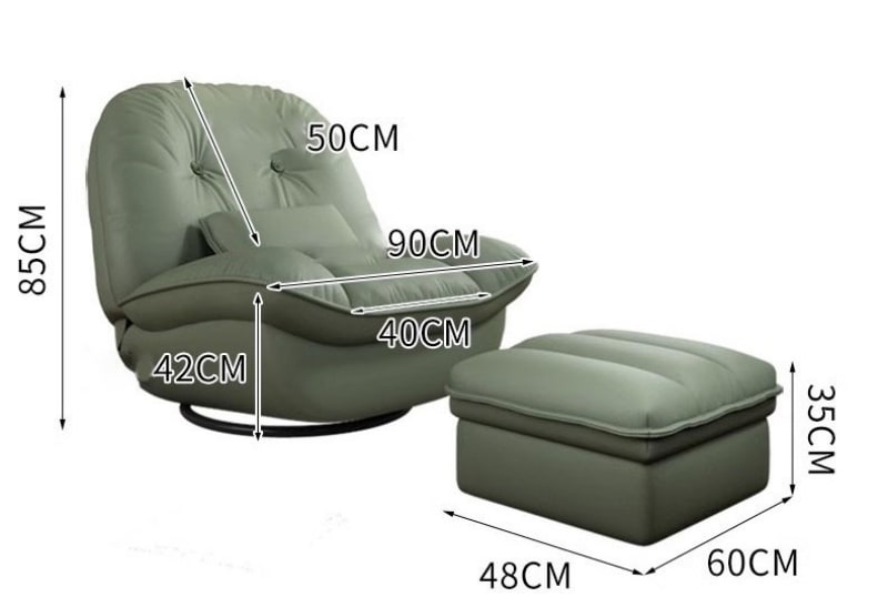 Ghế sofa lười tựa lưng xoay 360 nhiều màu SQ048 13