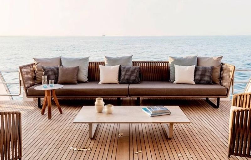 Ghế sofa mây thư giãn decor hồ bơi ngoài trời WNX626 11