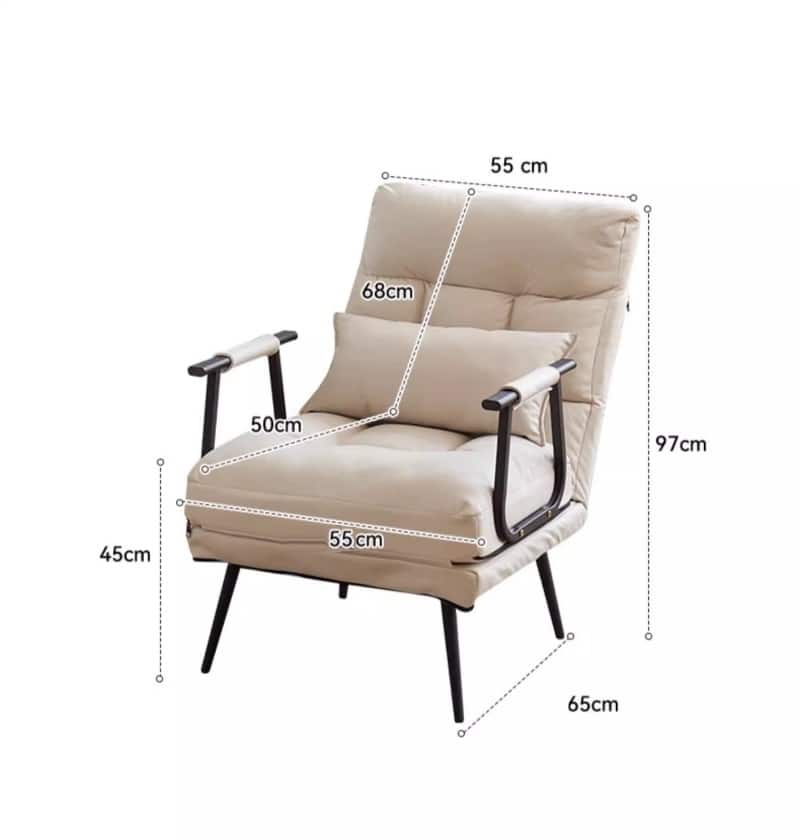 Ghế sofa nghỉ trưa văn phòng kiêm giường gấp QKL666 17