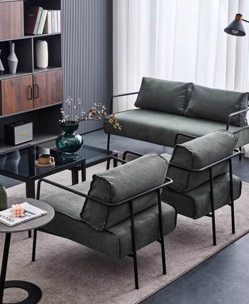 Ghế sofa phòng khách đệm da nhiều màu LXY007 7