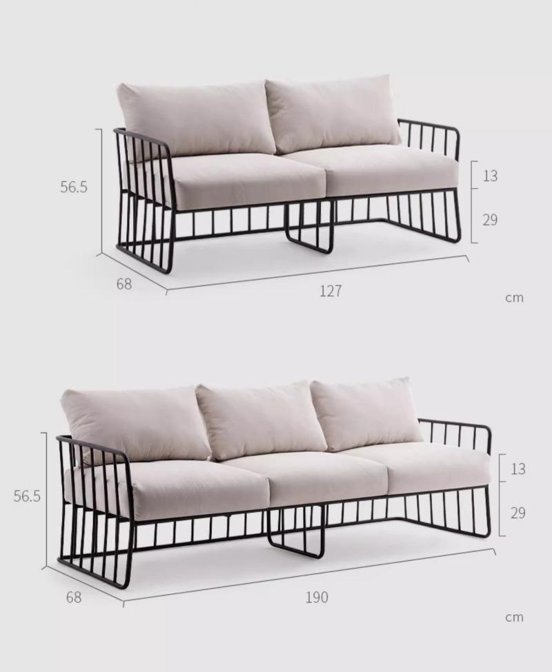 Ghế sofa phòng khách đơn đôi ba kết hợp LXY614 19