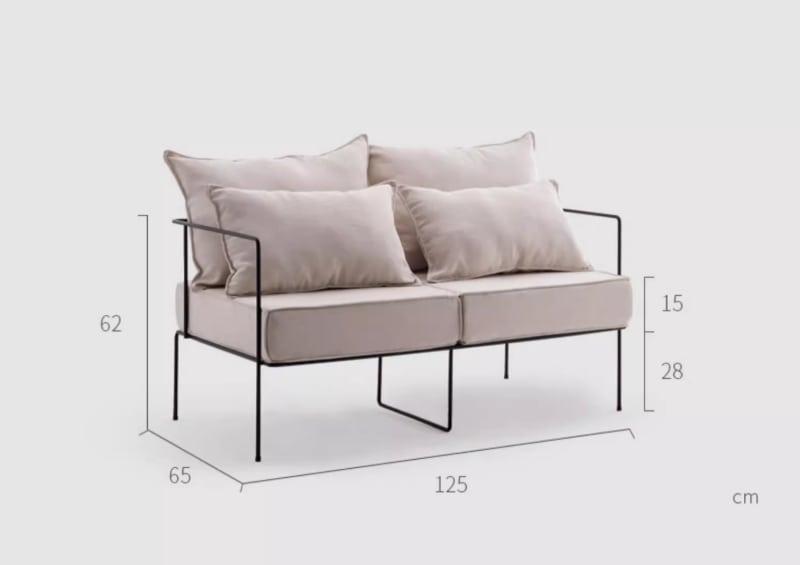 Ghế sofa phòng khách đơn và đôi kiểu Bắc Âu LXY905 18