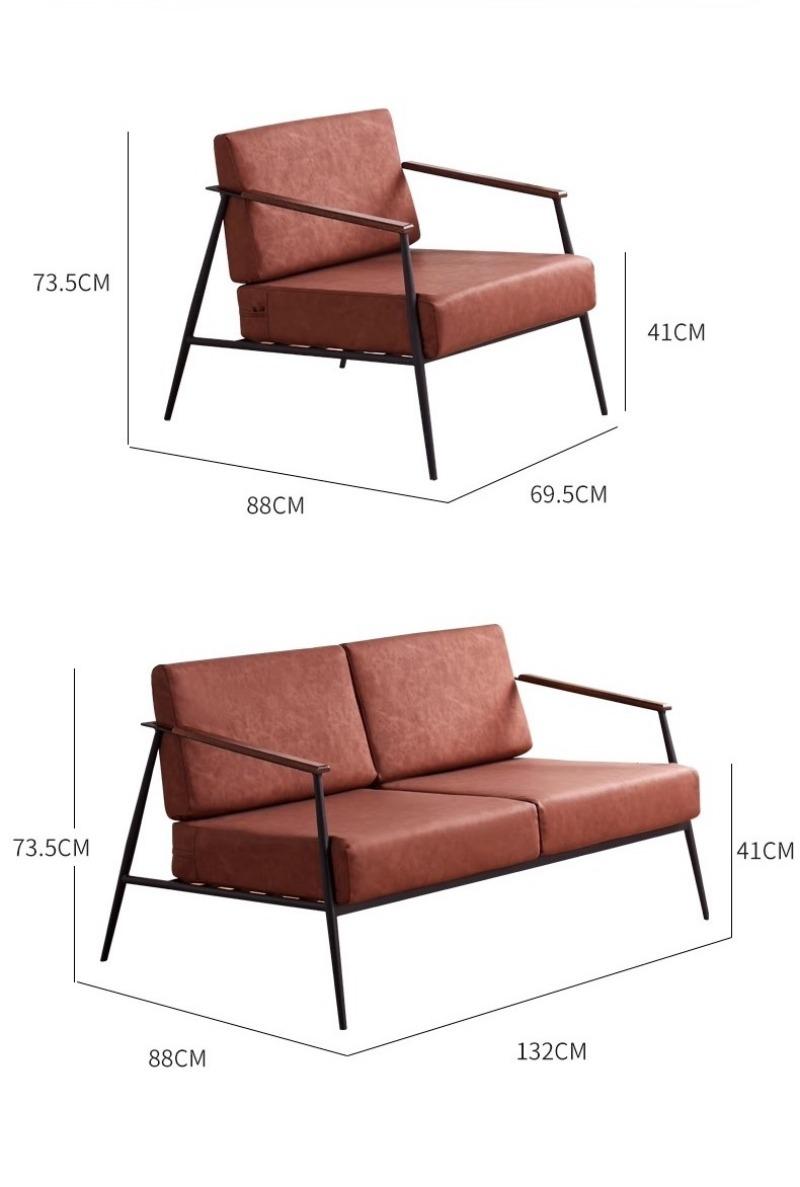 Ghế sofa phòng khách phong cách Bắc Âu LXY659 11