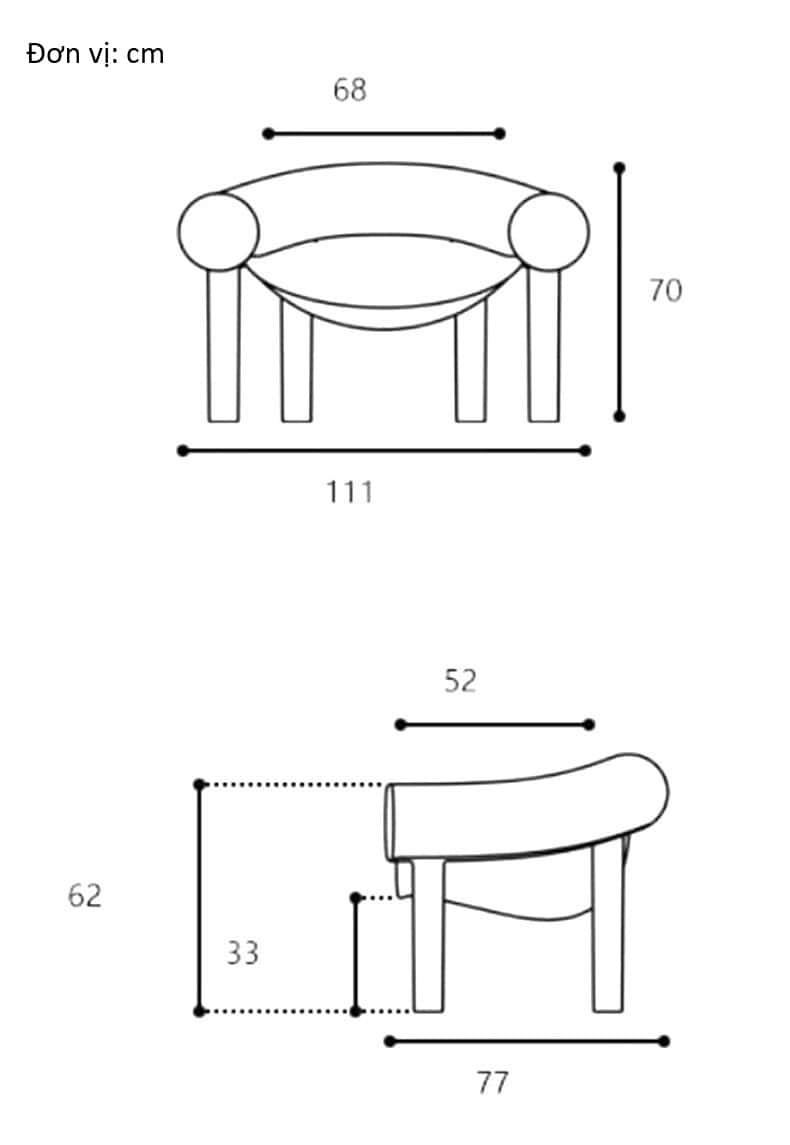 Ghế thư giãn hiện đại Sam Son Chair nhiều màu JF7974 10