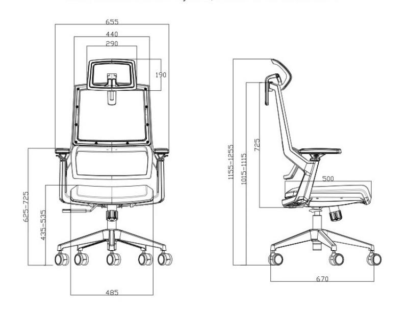 Ghế văn phòng công thái học chống thấm nước K7BH02 14