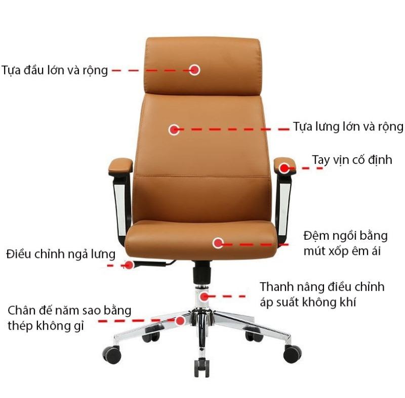 Ghế văn phòng quản lí tựa lưng cao cấp CY2311 10