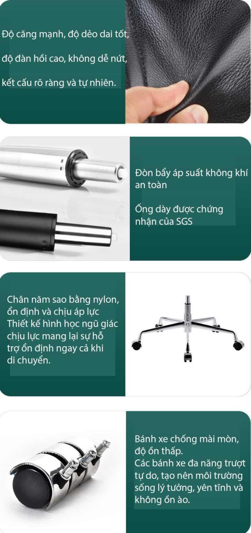 Ghế văn phòng sang trọng bảo vệ thắt lưng HC985B 12