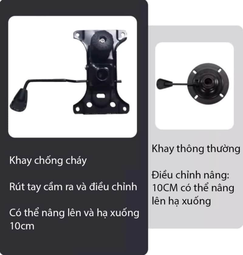 Ghế văn phòng tựa lưng khung trắng độc đáo AJH004 9