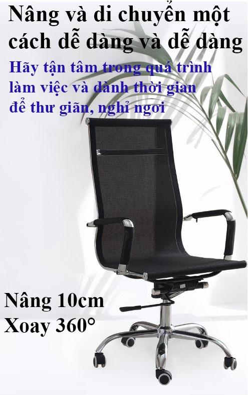 Ghế văn phòng xoay tựa lưới thoáng khí SB3983 10