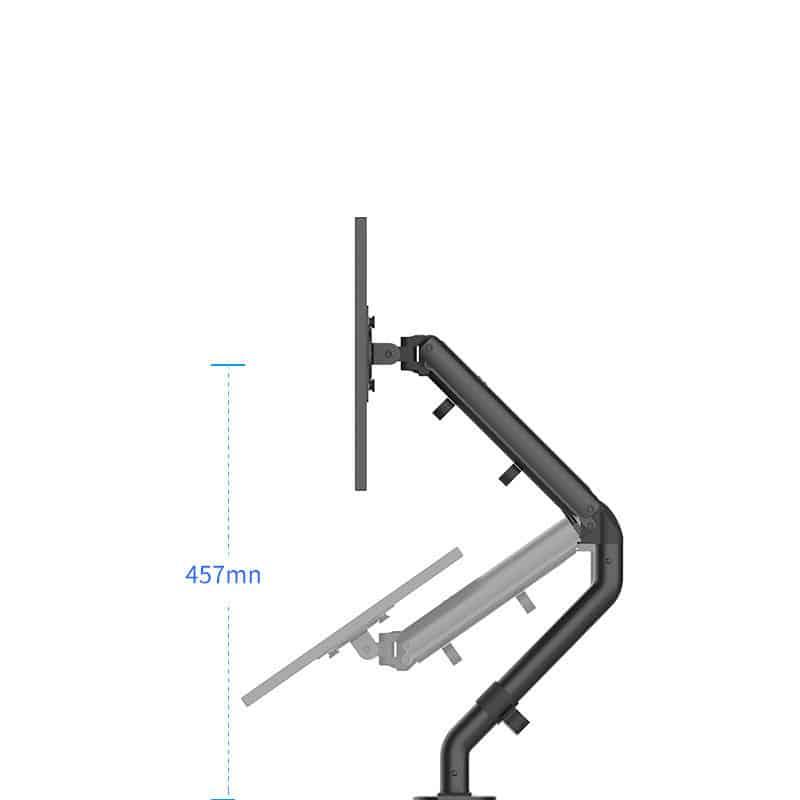 Gía đỡ màn hình kẹp cạnh bàn xoay 17-32 inch PM-M7 23