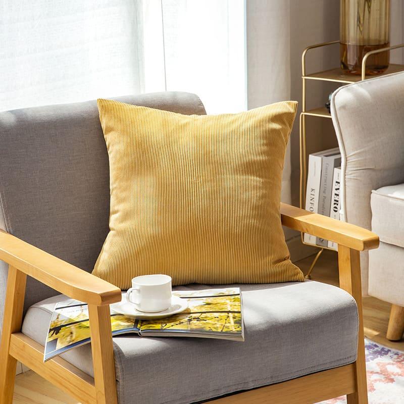 Gối tựa sofa lông nhung trơn tối giản PCH0510 9