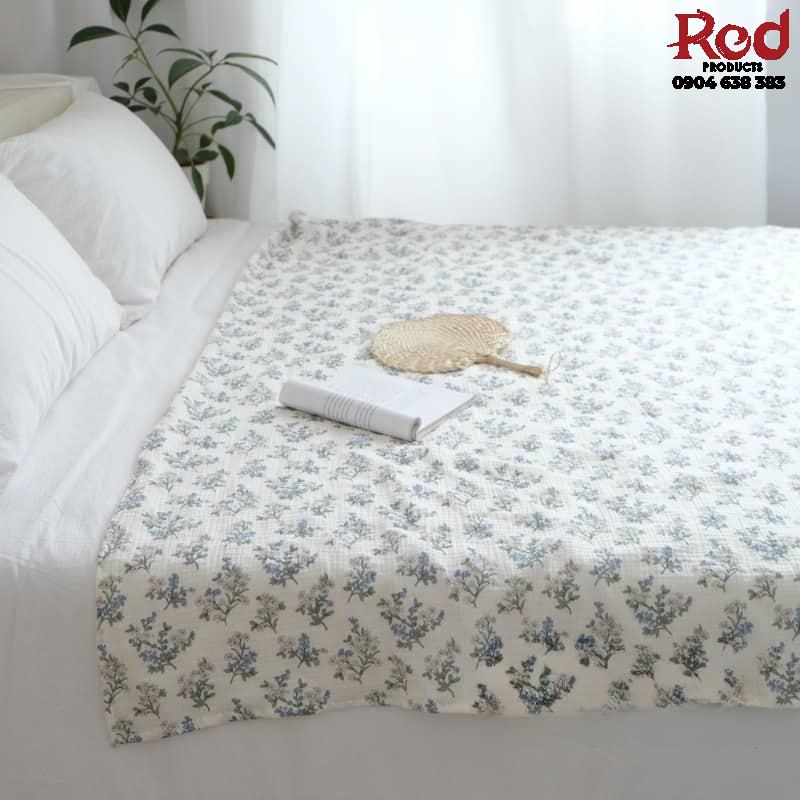 Khăn trải giường cotton hoa nhí mềm nhẹ BMH5898 11