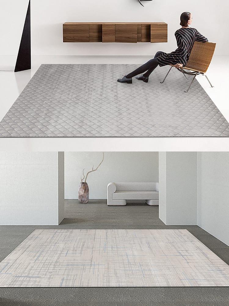 Thảm trải sàn màu xám phong cách Nhật Bản FDC9866 8
