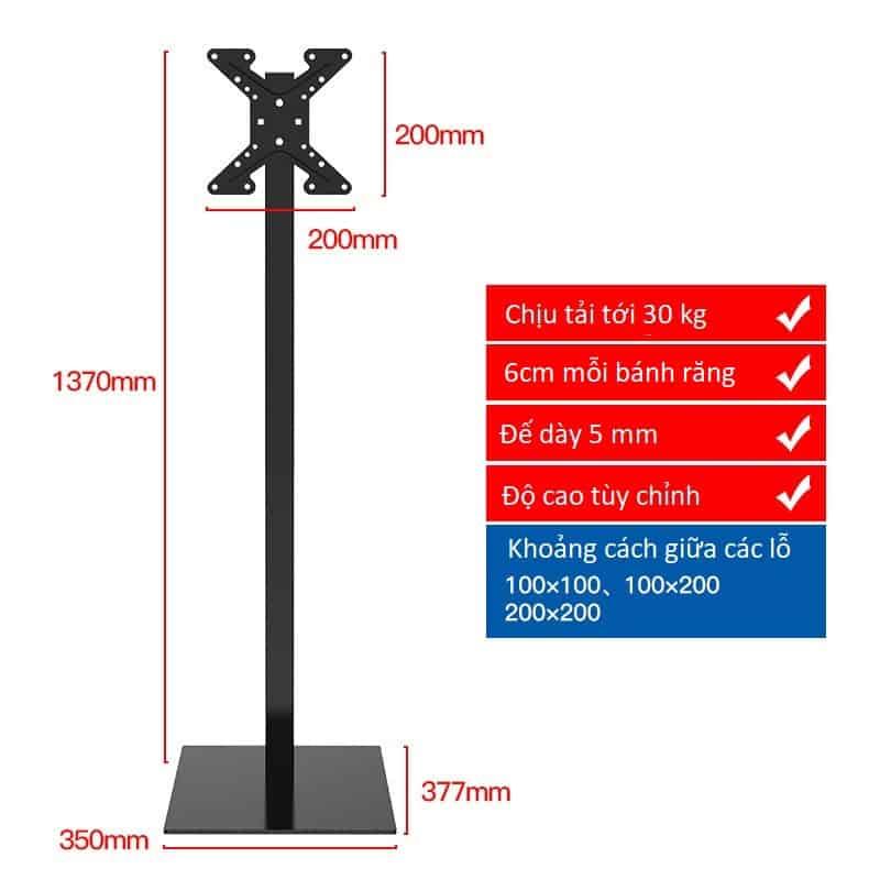 Giá treo tivi cố định chịu tải 90 kg PM-KK 9