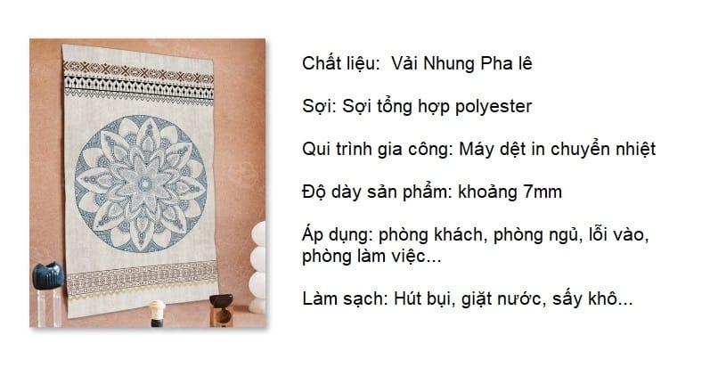 Thảm trải sàn phòng khách Ma rốc nhiều họa tiết TYC211 2