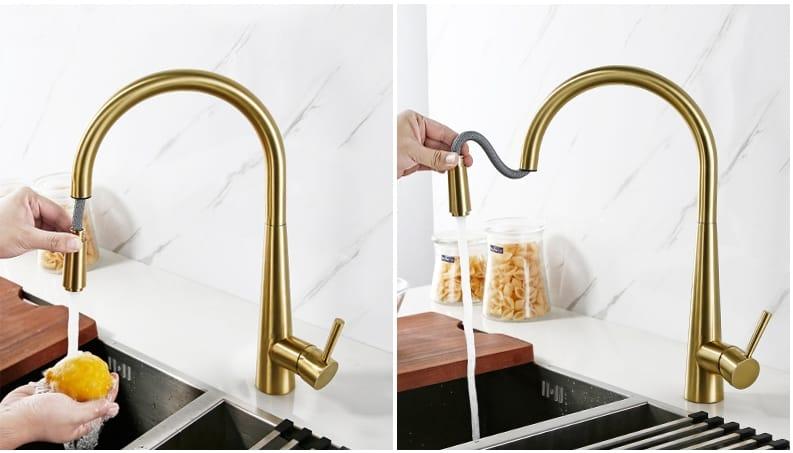 Vòi nước rửa chén cảm ứng xoay 360 độ DL2010SWT 17