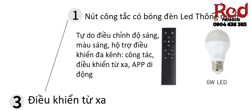 Đèn bàn hiện đại tối giản phòng ngủ kiểu Mỹ RX140 20