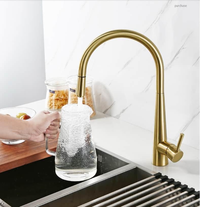 Vòi nước rửa chén cảm ứng xoay 360 độ DL2010SWT 19