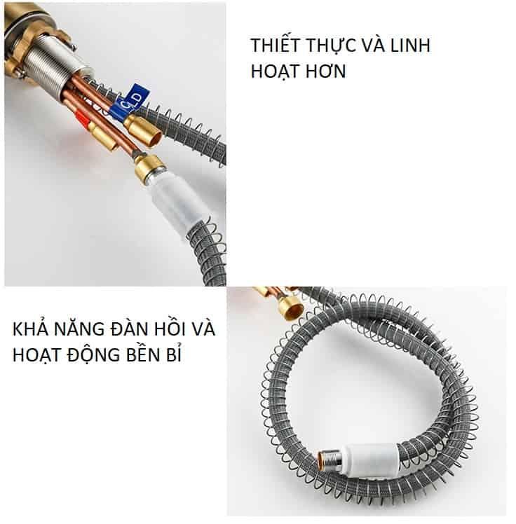 Vòi nước rửa chén cảm ứng xoay 360 độ DL2010SWT 20