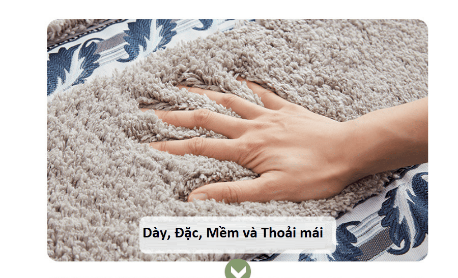 Thảm lau chân nhà tắm chống trượt cotton YHT002 3 Thảm lau chân nhà tắm chống trượt cotton YHT002 12