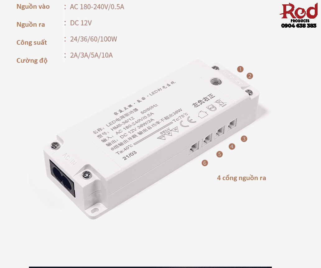 Bộ nguồn cho đèn LED BTC-LA 1