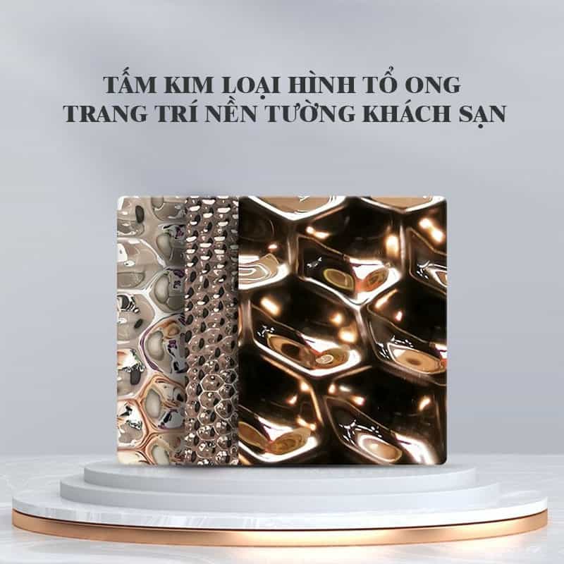 Tấm kim loại hình tổ ong trang trí khách sạn FM8277 4