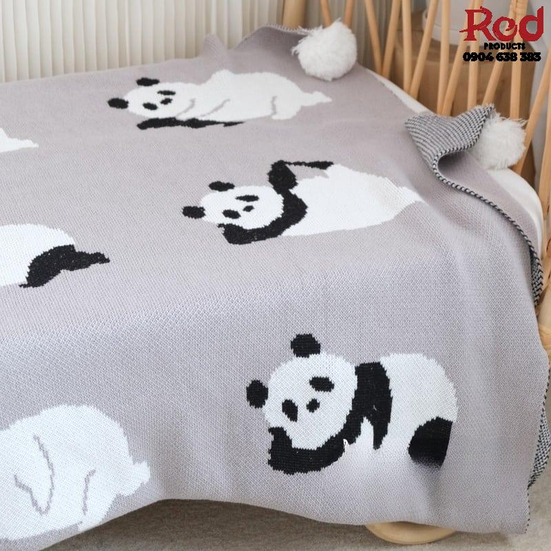 Tấm trải giường cotton họa tiết gấu trúc BMH0091 9