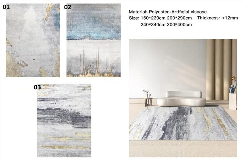 Thảm trải sàn phòng ngủ họa tiết sóng biển FDC1121 12