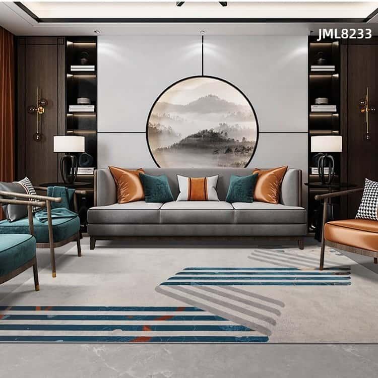 Thảm trải sàn họa tiết đan xen cổ điển FDC2893 9