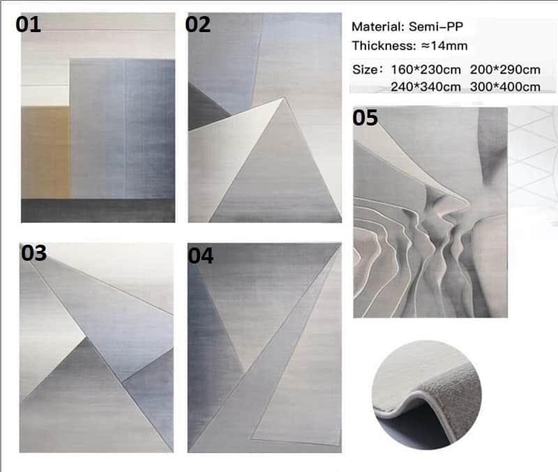 Thảm trải sàn họa tiết hình học Thổ Nhĩ Kỳ FDC9825 12