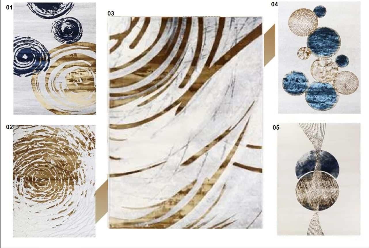 Thảm trải sàn lông nhung họa tiết độc đáo FDC4017 9