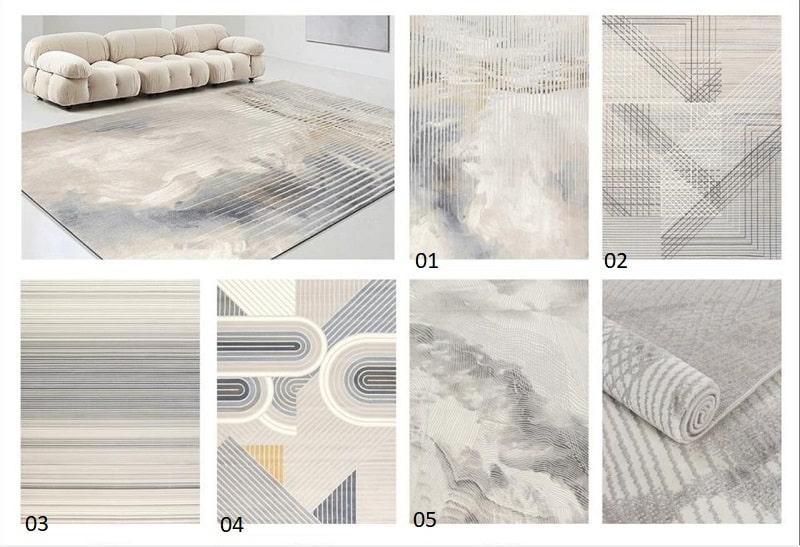 Thảm trải sàn phòng ăn hiện đại trừu tượng FDC5852 8