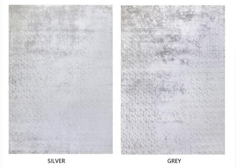Thảm trang trí tơ lụa màu xám hiện đại FDC6854 8 Thảm trang trí tơ lụa màu xám hiện đại FDC6854 9